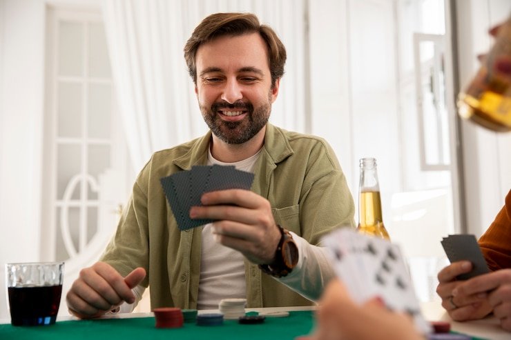 Live Ceme dealer at congtogel apk studio table with multi-camera setup